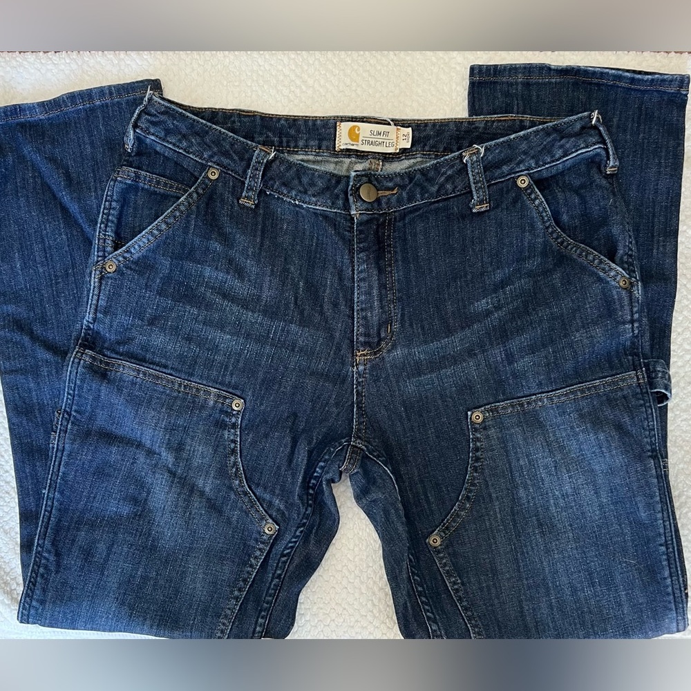 Carhartt jeans Cargo style. Dark Blue. 12 short